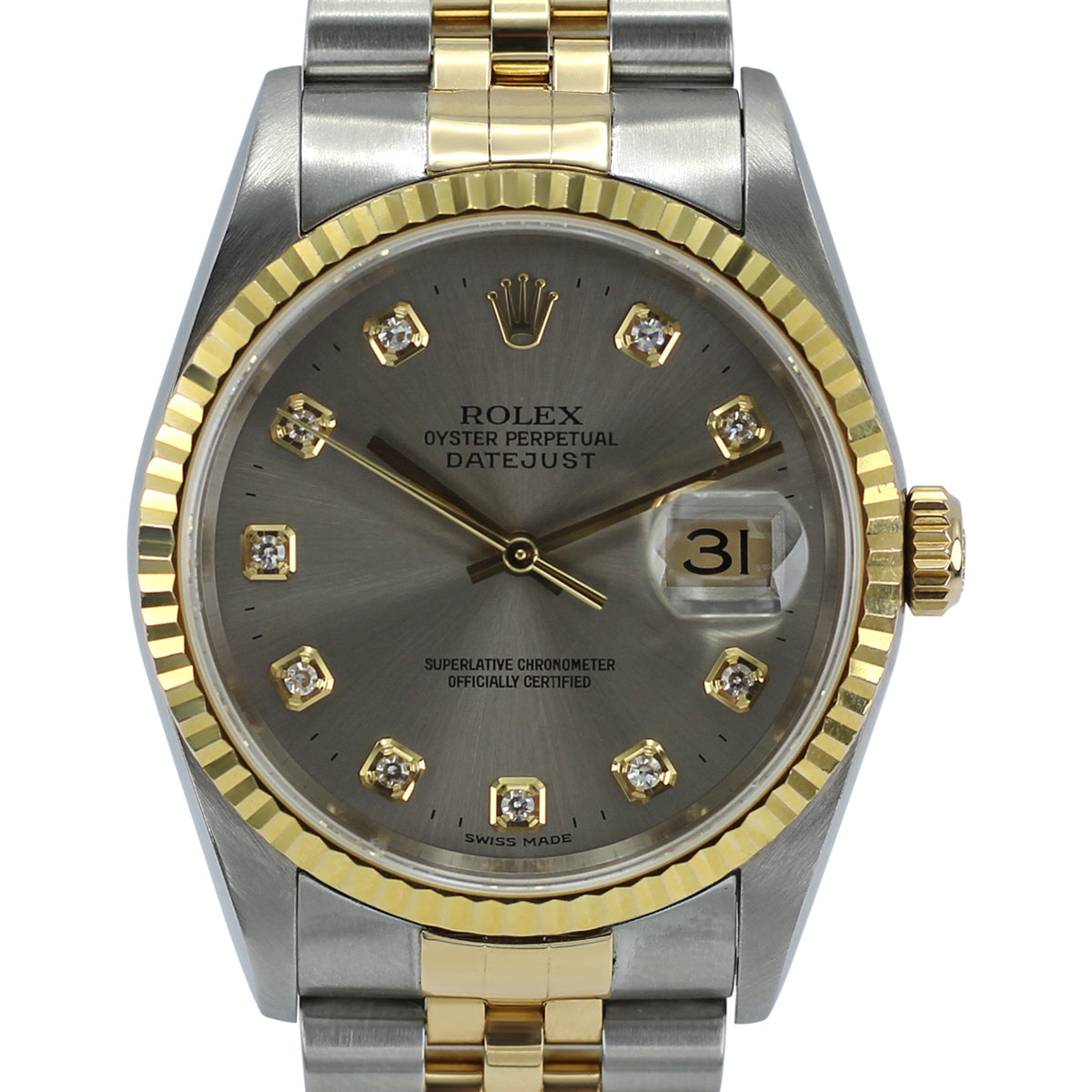 Datejust 36 16233 (Silver Diamond Dial)