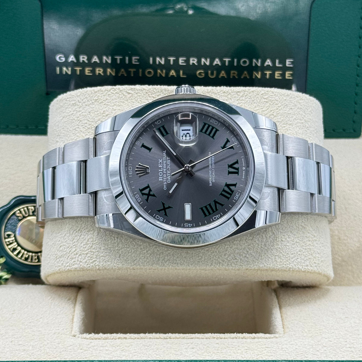 Datejust 41 126300 Oyster Bracelet (Wimbledon Dial)