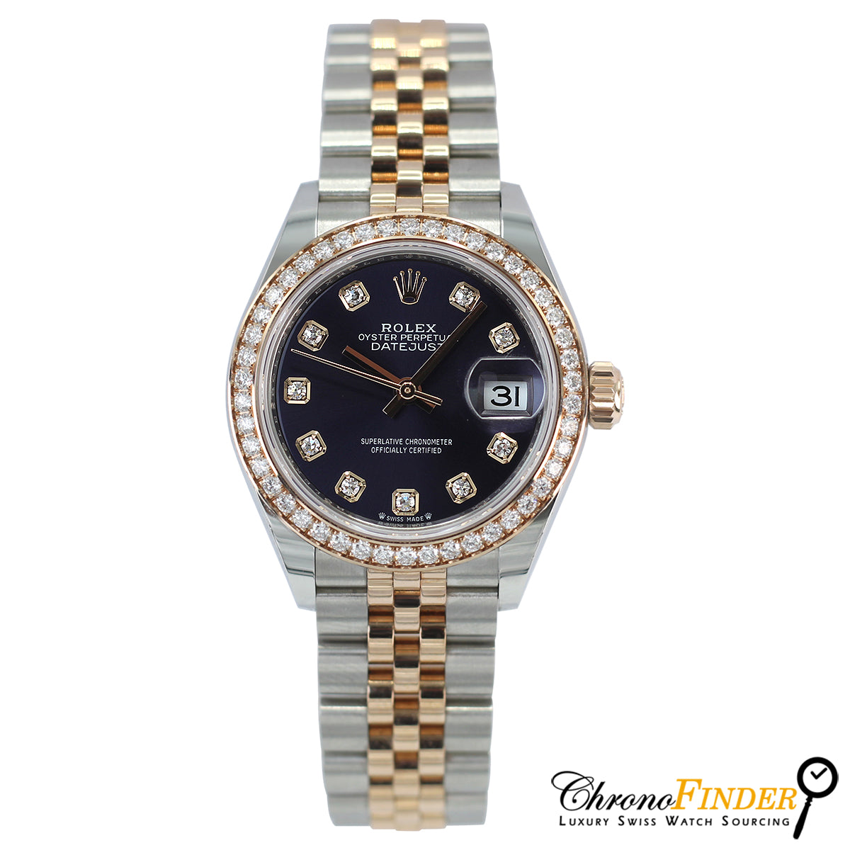 Lady-Datejust 279381RBR (Aubergine Diamond Dial)