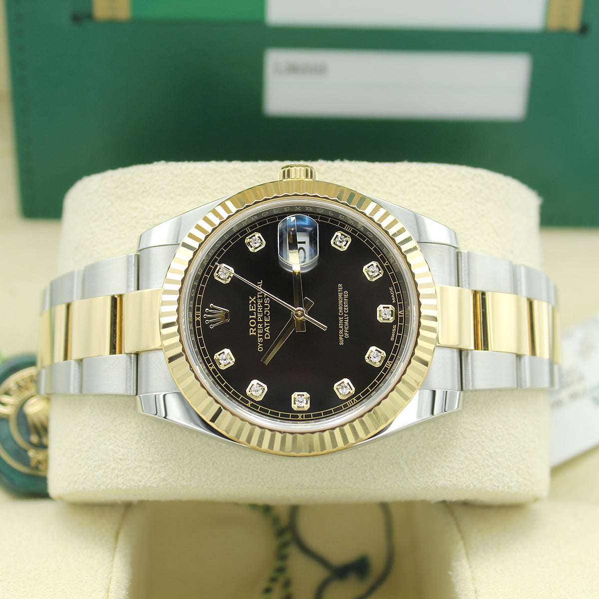 Datejust 41 126333 (Black Diamond Dial)