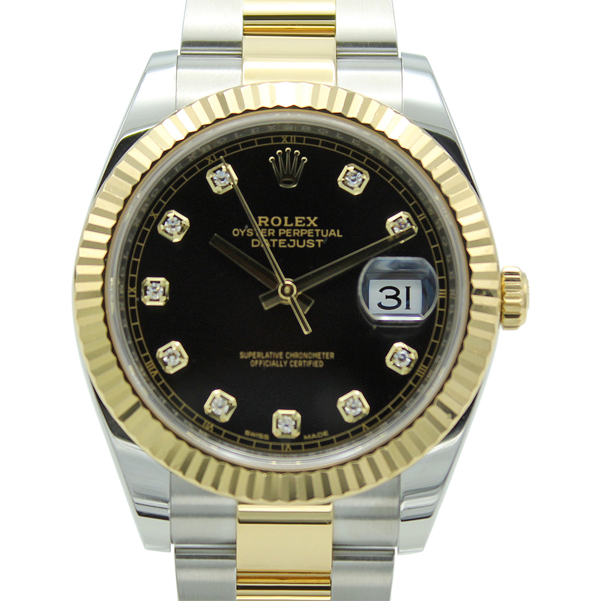 Datejust 41 126333 (Black Diamond Dial)