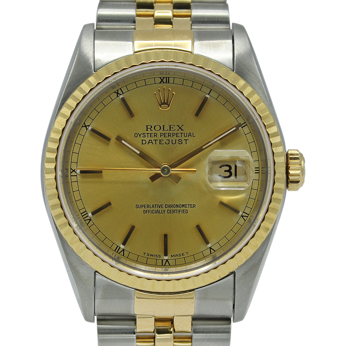 Datejust 36 16233 (Champagne Baton Dial)