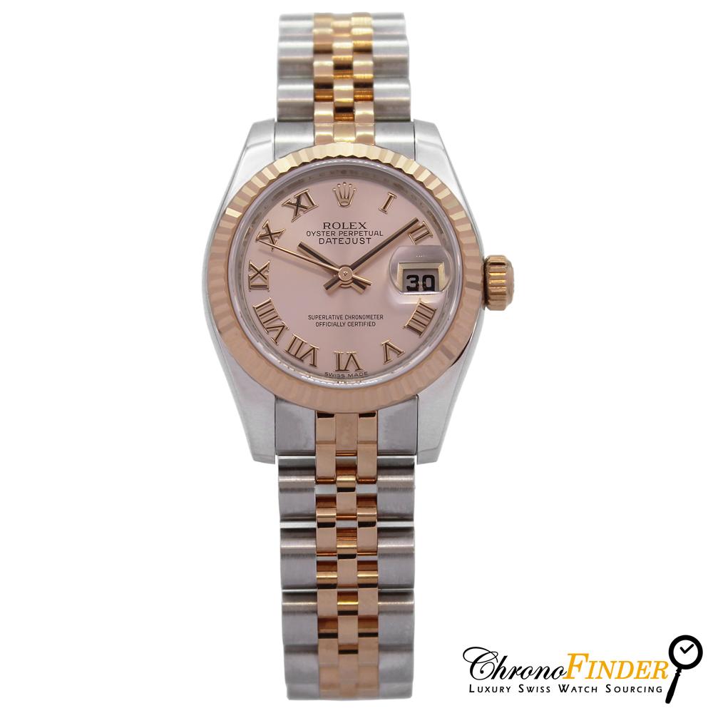 Lady-Datejust 179171 (Rose Roman Numeral Dial) Chronofinder Ltd