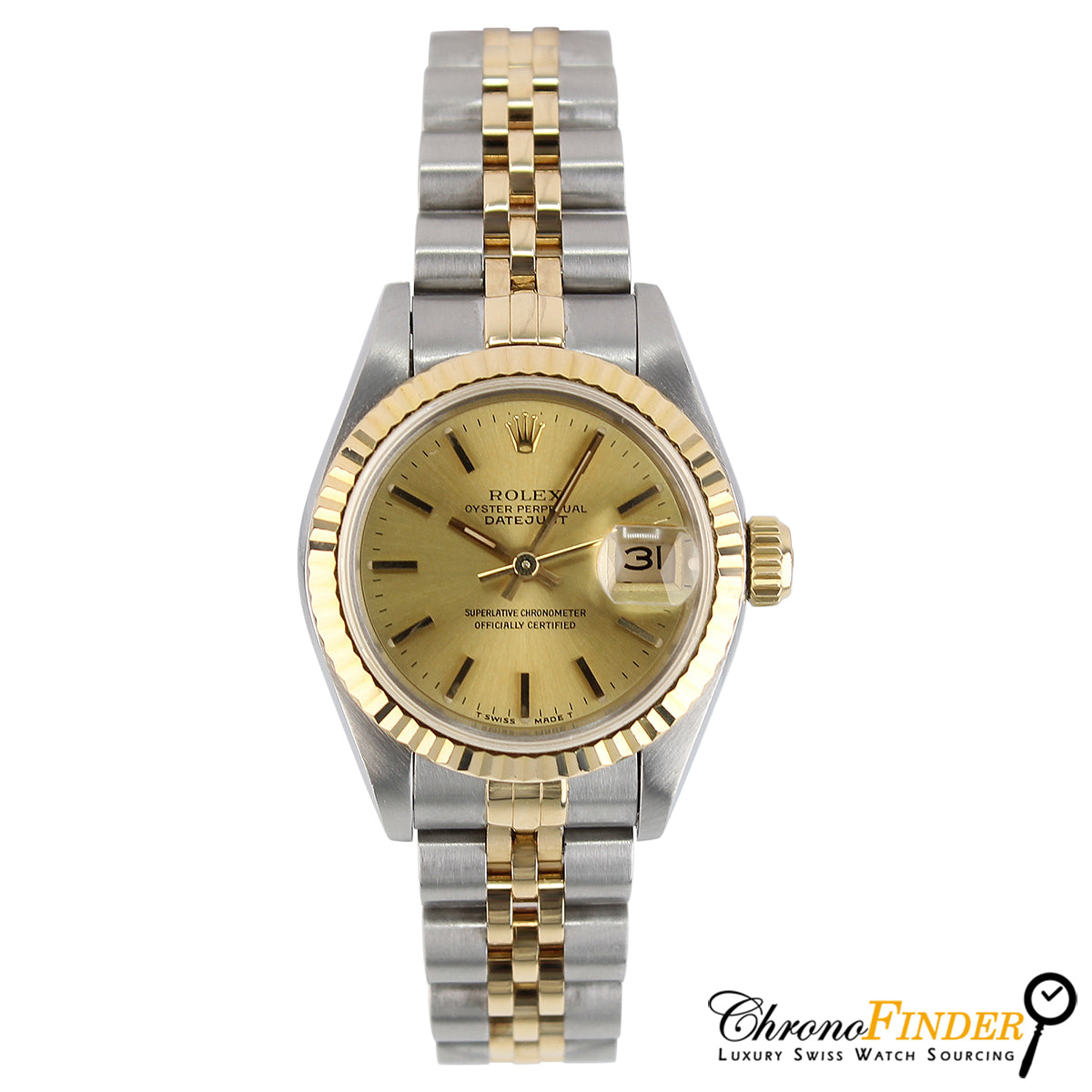 Lady Datejust 26mm 69173 (Champagne Baton Dial) Chronofinder Ltd