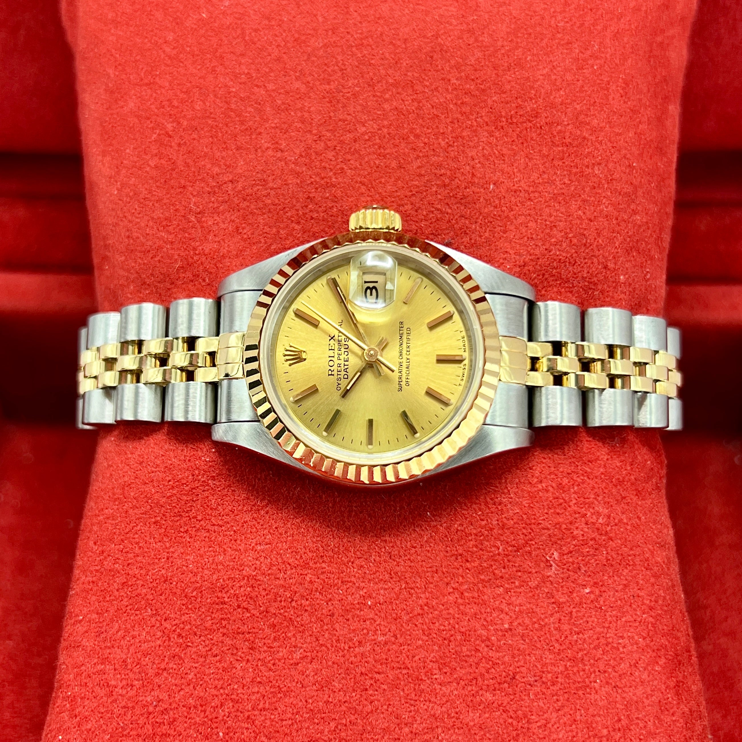 Rolex Lady Datejust 26mm 69173 Jubilee Bracelet Champagne Baton Dial Chronofinder Chronofinder Ltd