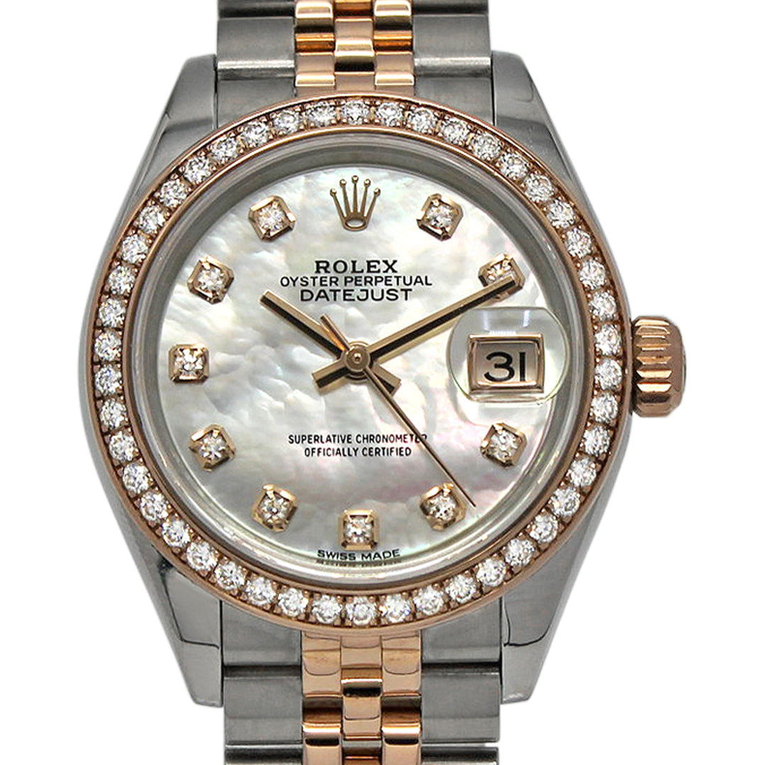 Lady-Datejust 279381RBR (Mother Of Pearl Diamond Dial) Chronofinder Ltd