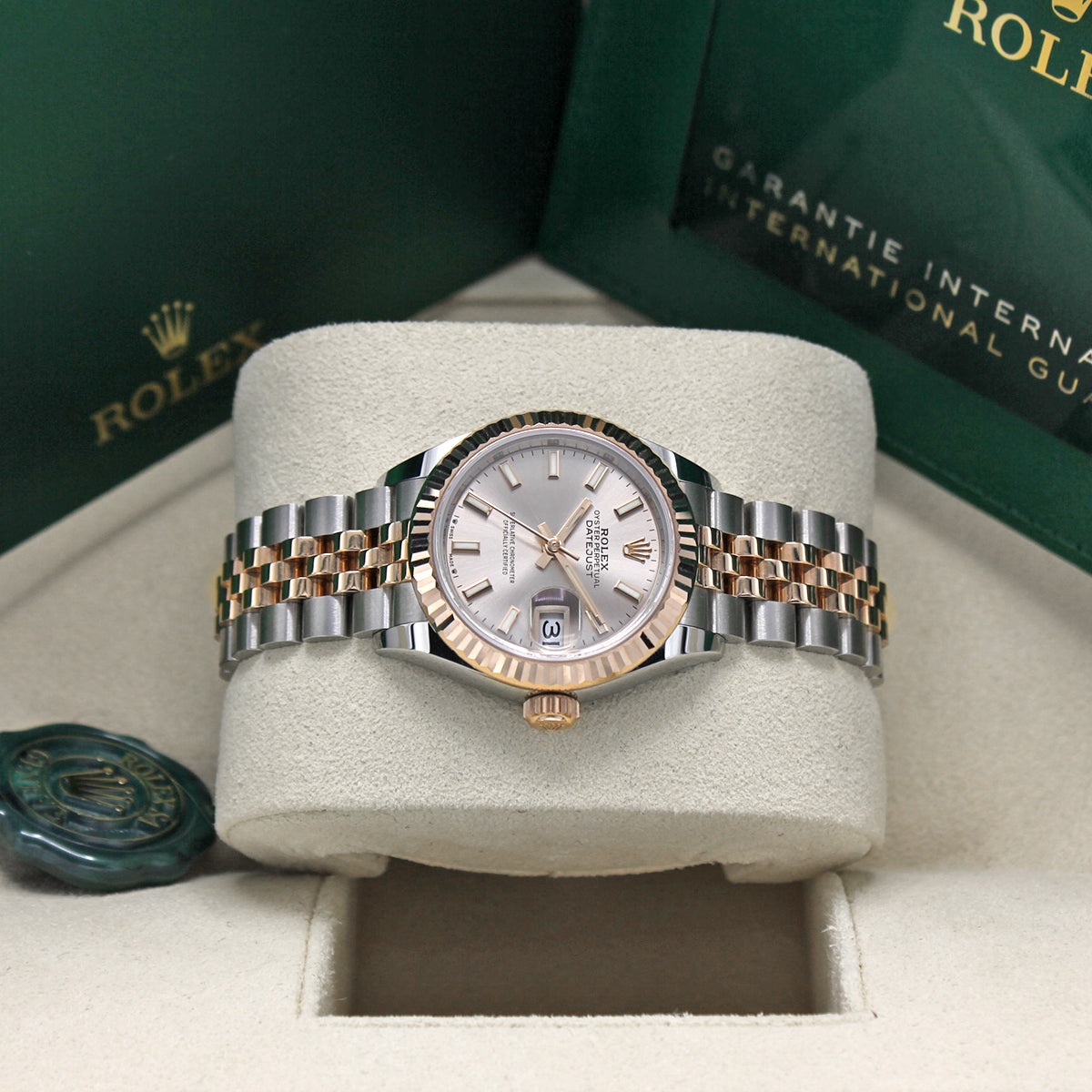 Lady-Datejust 28mm 279171 (Sundust Rose Baton Dial) Chronofinder Ltd