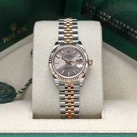 Lady-Datejust 28mm 279171 (Sundust Rose Baton Dial) Chronofinder Ltd