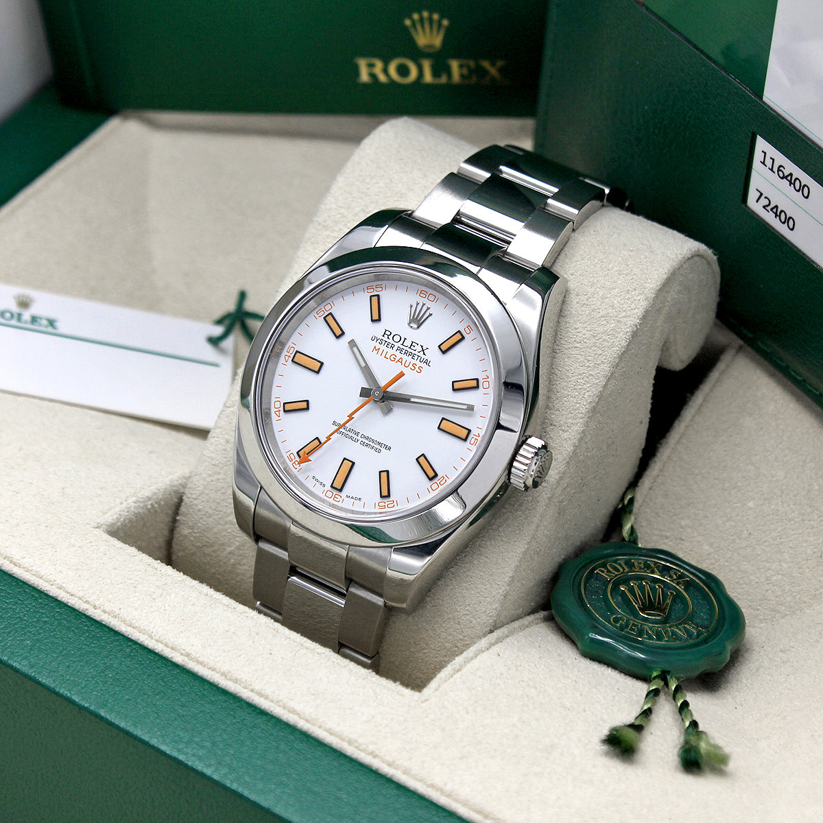 Milgauss hotsell white dial