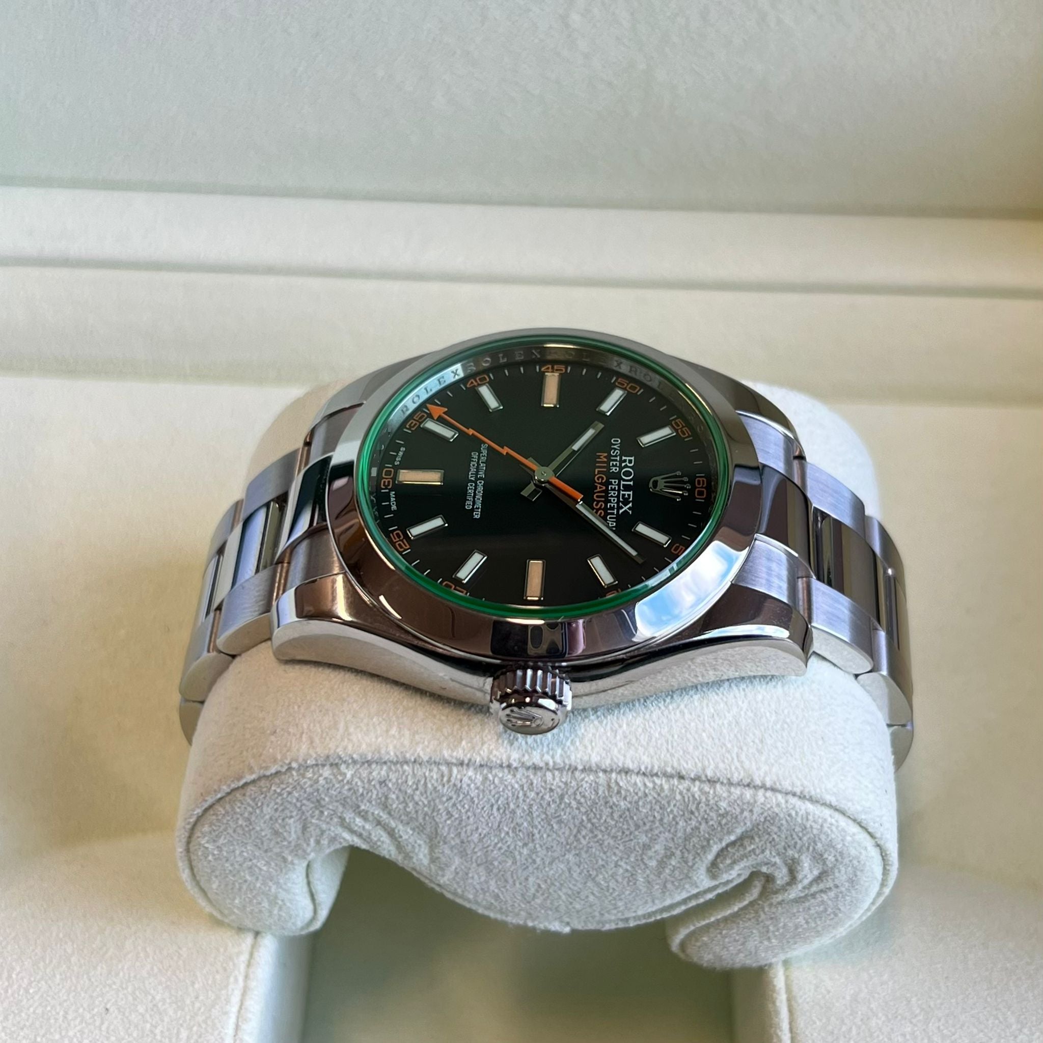 Milgauss 116400GV (Black Dial-Green Glass) Chronofinder Ltd