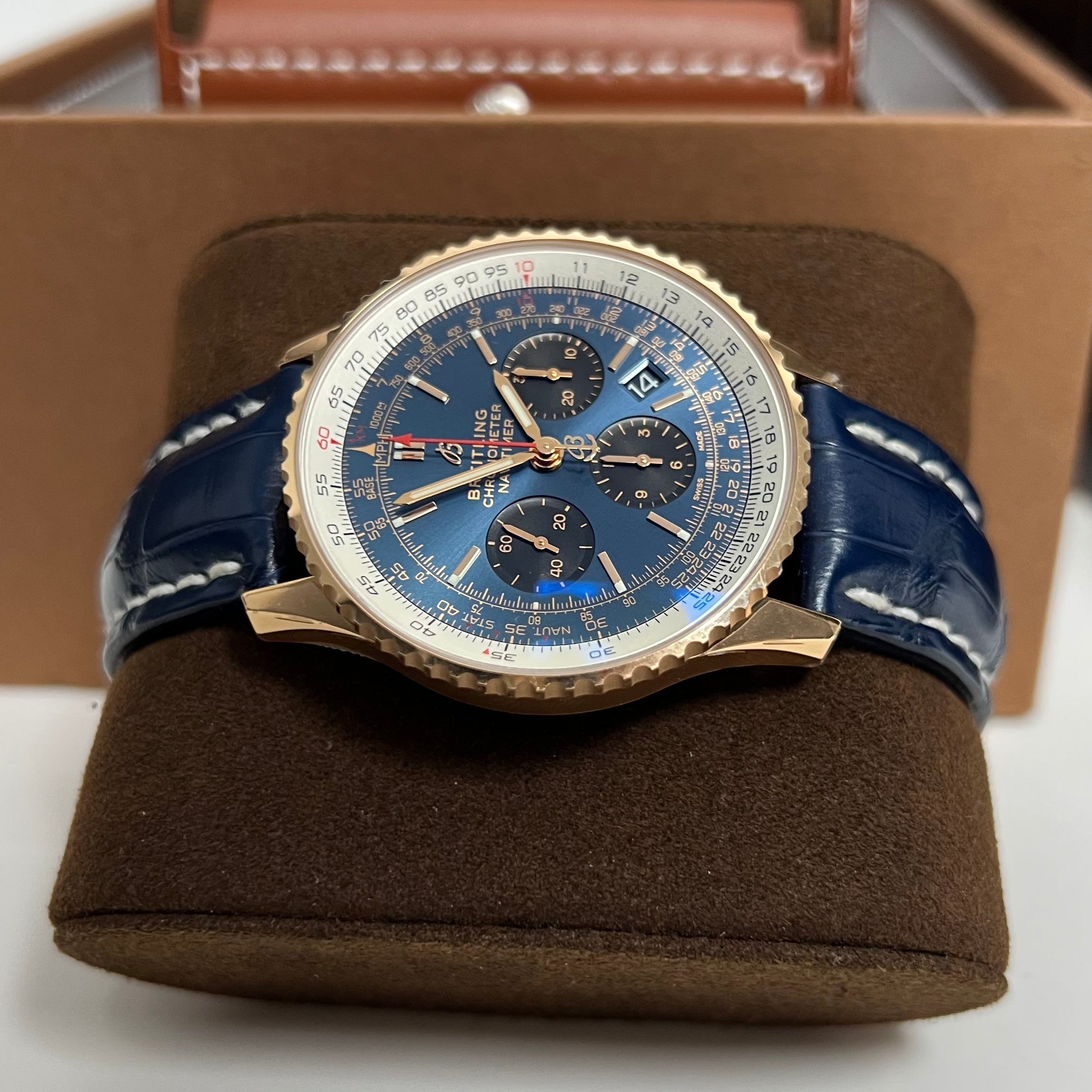 Navitimer 1 B01 Chronograph RB0121 (Blue Dial) Chronofinder Ltd