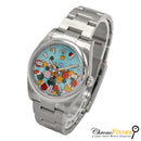 Rolex Oyster Perpetual 36mm model 126000 colorful Celebration dial