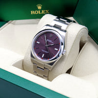 Oyster Perpetual 39 114300 (Red Grape Dial) Chronofinder Ltd