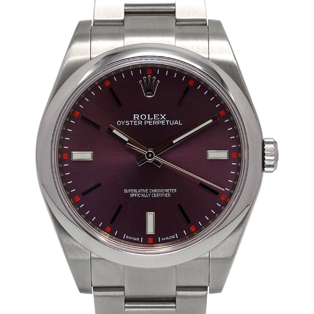 Rolex oyster perpetual 39 red online grape