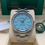 Load image into Gallery viewer, Oyster Perpetual 41 124300 (Turquoise Dial) Chronofinder Ltd