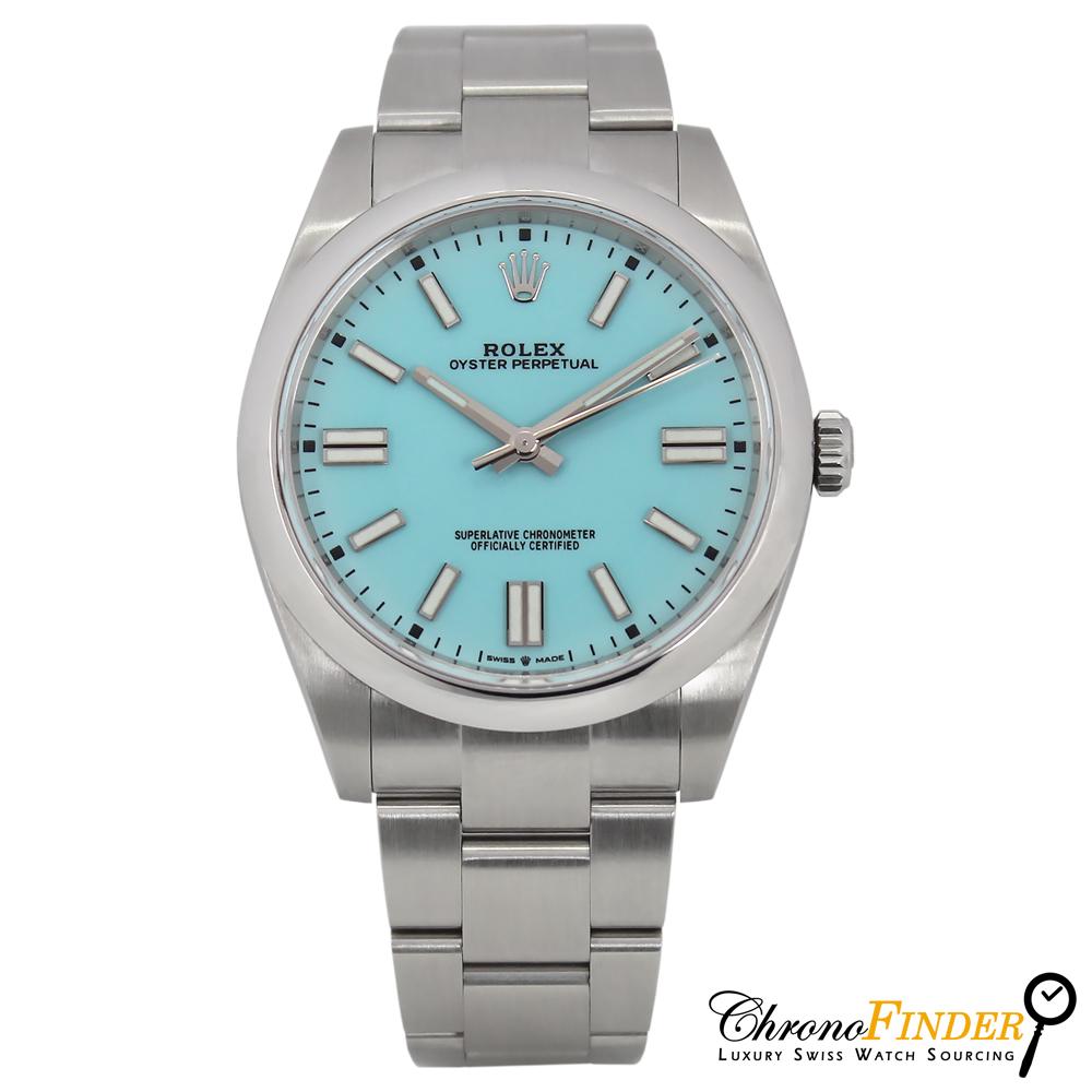 Oyster Perpetual 41 124300 (Turquoise Dial) Chronofinder Ltd