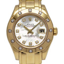 Rolex Pearlmaster 80318 watch featuring a Mother of Pearl dial with diamond hour markers