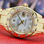 Load image into Gallery viewer, Pearlmaster 80318 (Mother Of Pearl Diamond Dial) Chronofinder Ltd
