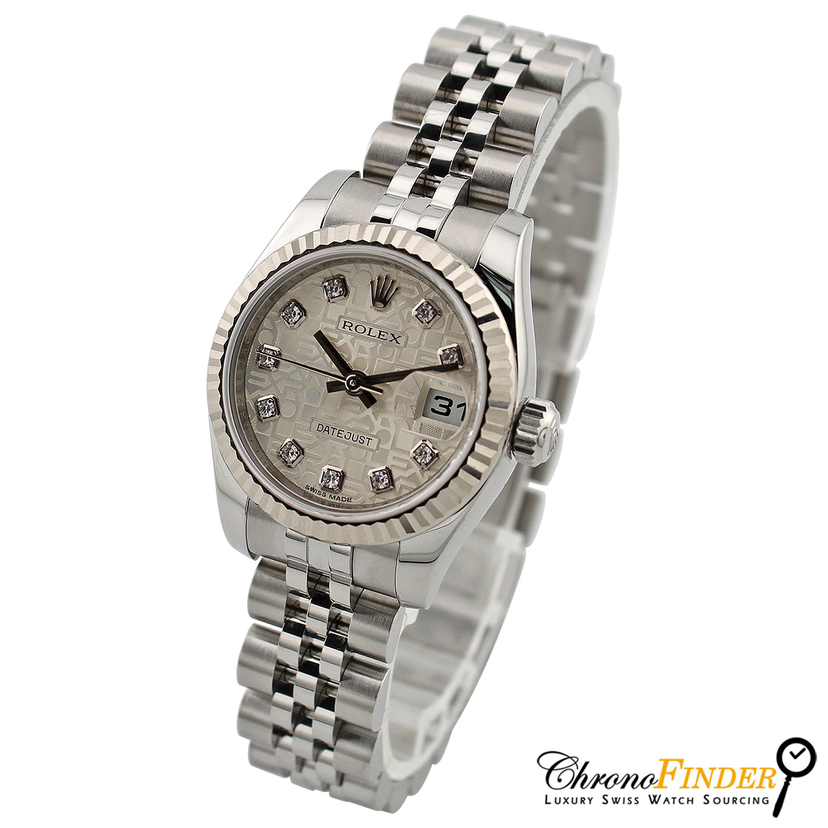 Lady Datejust 26mm 179174 (Silver Jubilee Diamond Dial)