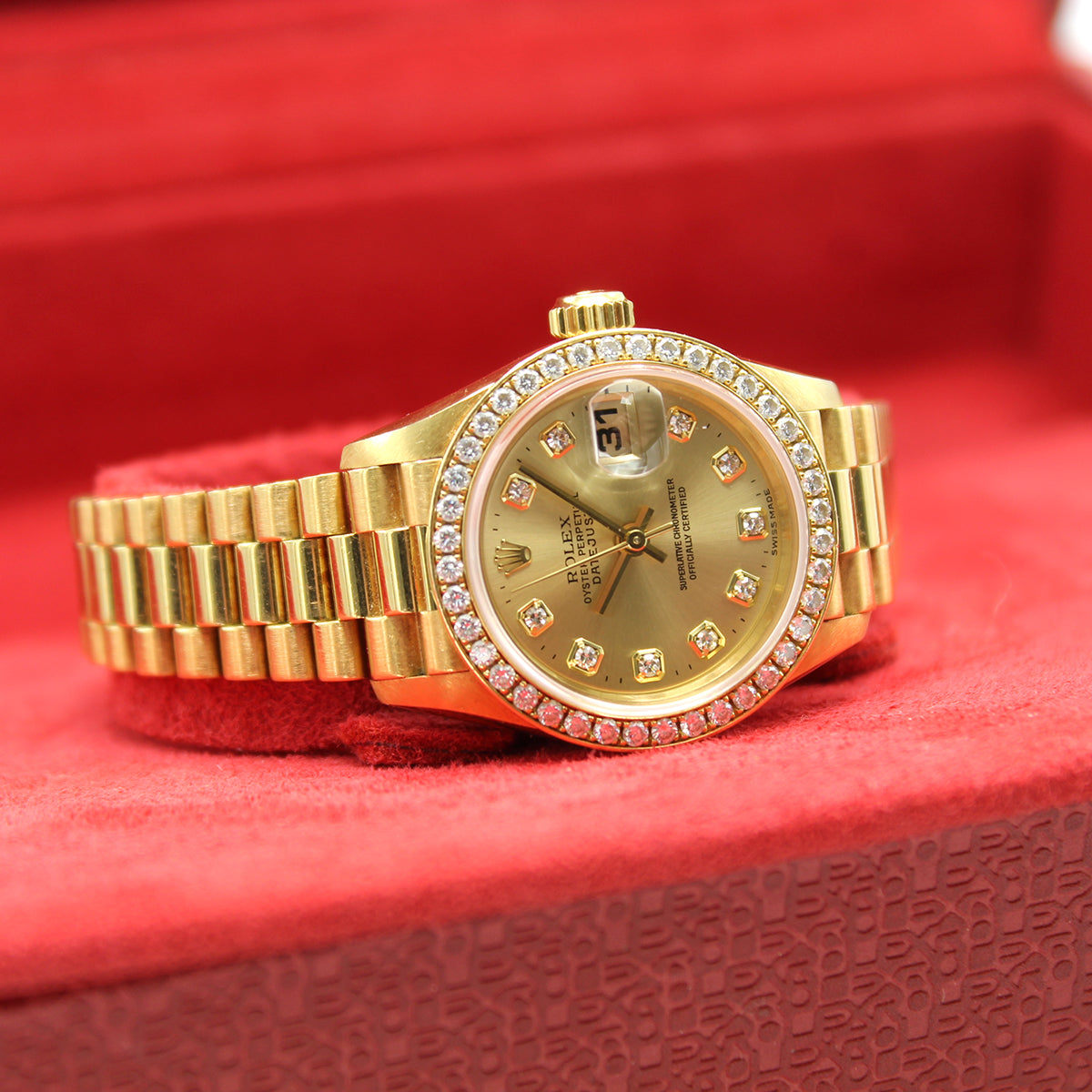 Lady Datejust 26mm 69138 (Champagne Diamond Dial)