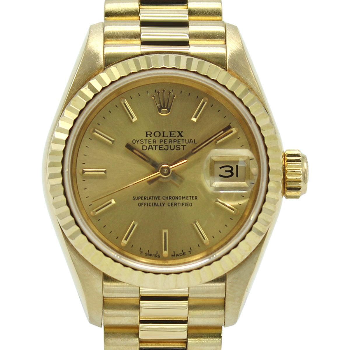 Lady Datejust 26 69178 (Champagne Baton Dial)