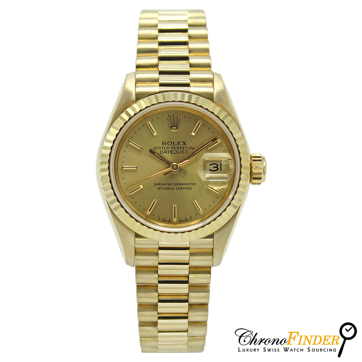 Lady Datejust 26 69178 (Champagne Baton Dial)