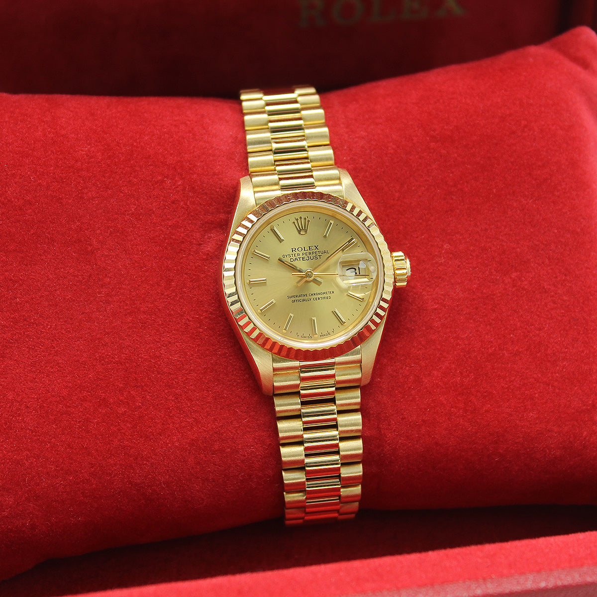 Lady Datejust 26 69178 (Champagne Baton Dial)