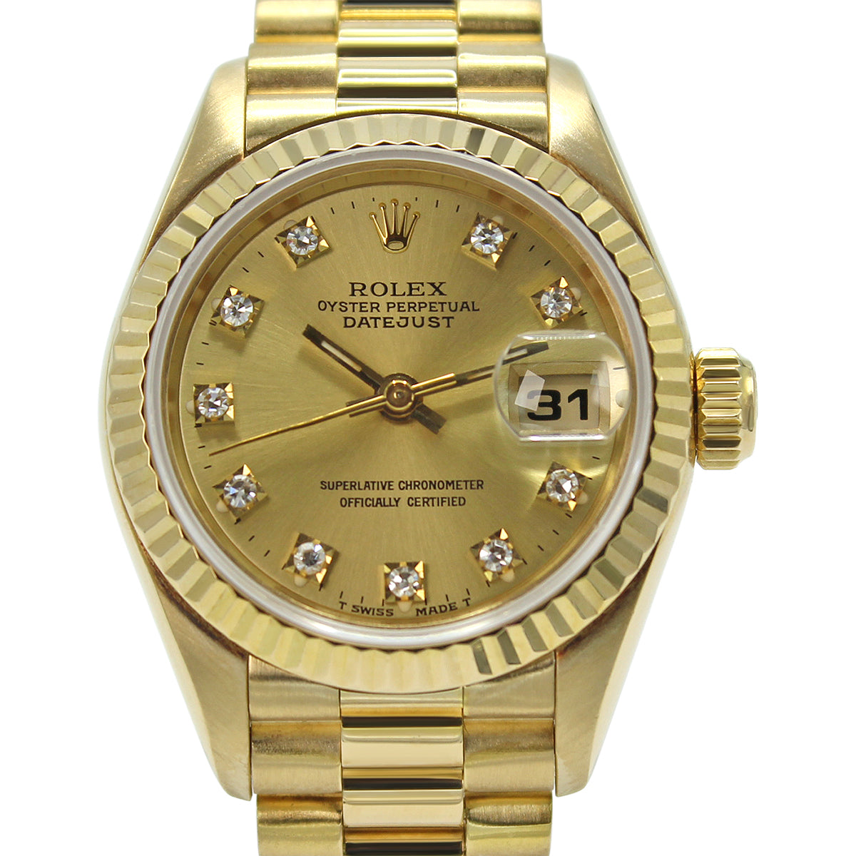 Lady Datejust 26mm 69178 (Champagne Diamond Dial)