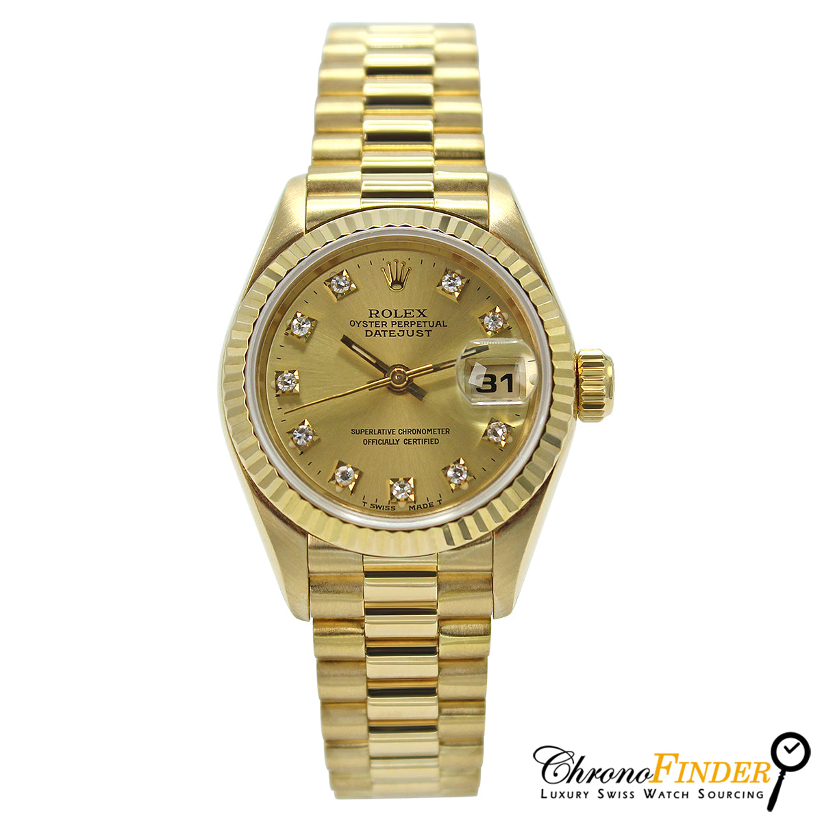 Lady Datejust 26mm 69178 (Champagne Diamond Dial)