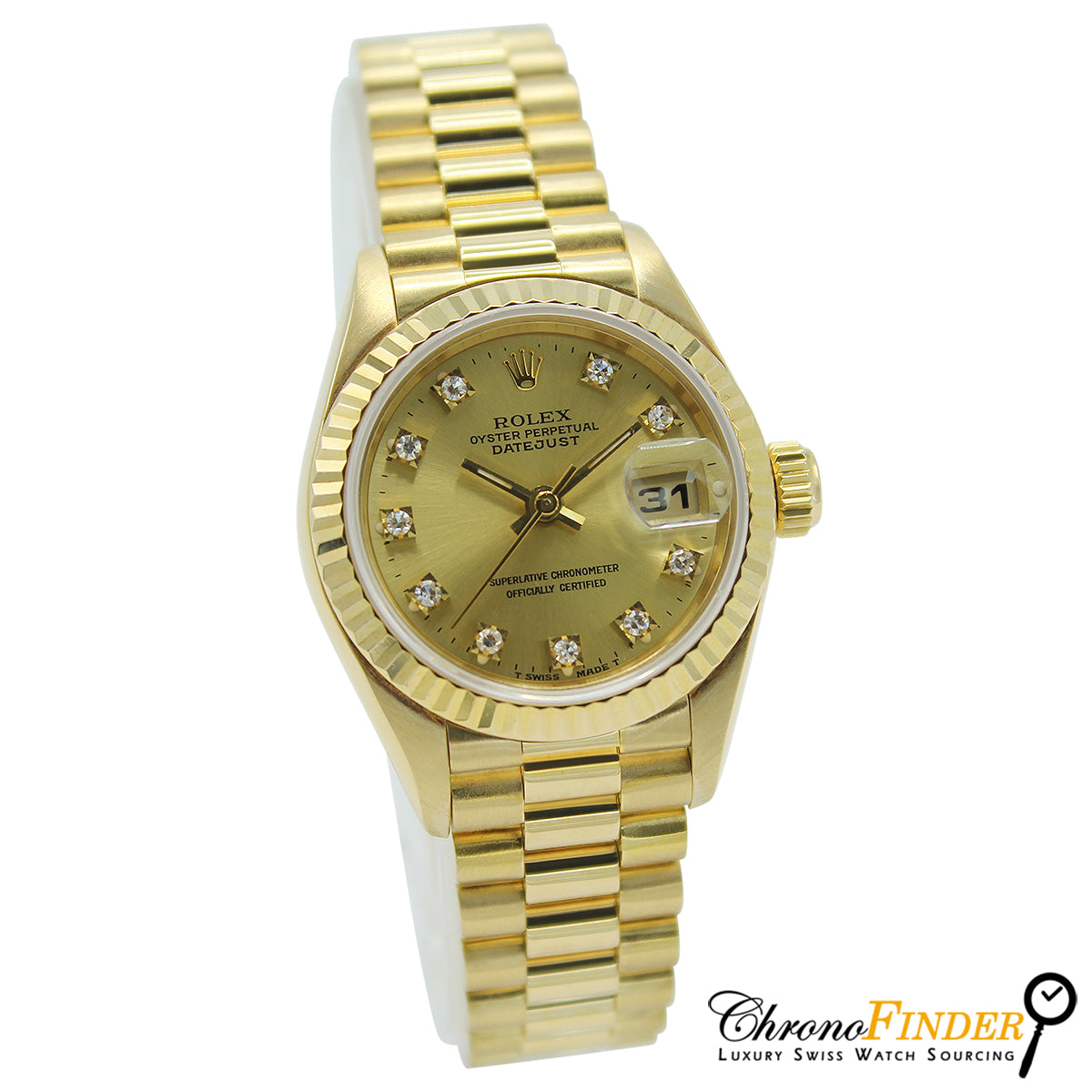 Lady Datejust 26mm 69178 (Champagne Diamond Dial)