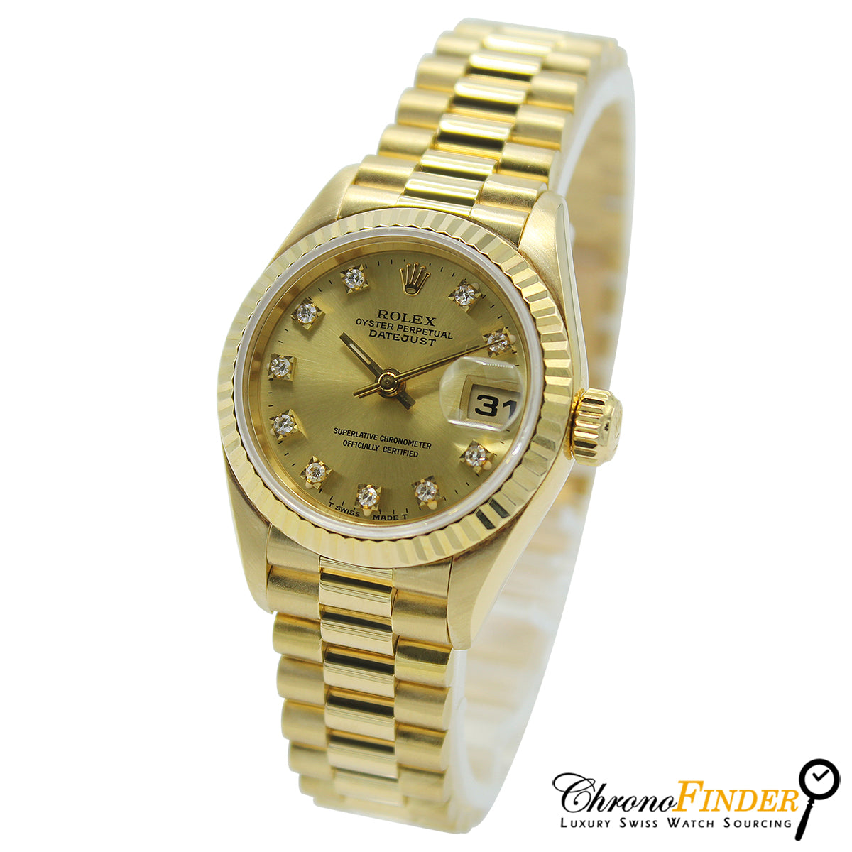 Lady Datejust 26mm 69178 (Champagne Diamond Dial)