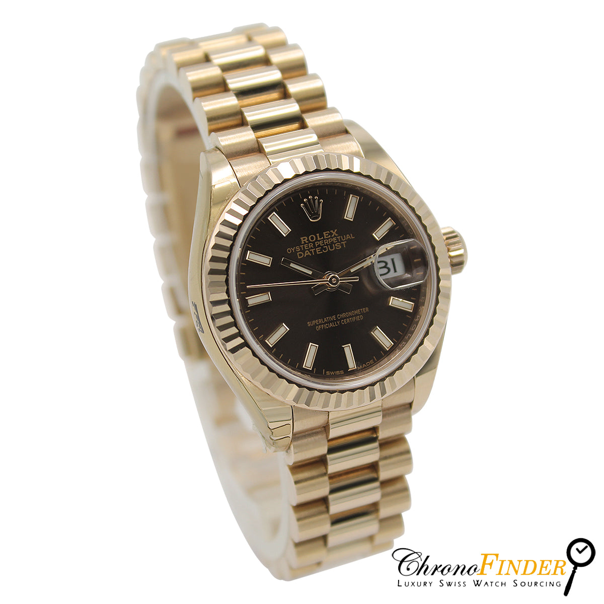 Lady-Datejust 28 279175 (Chocolate Baton Dial)