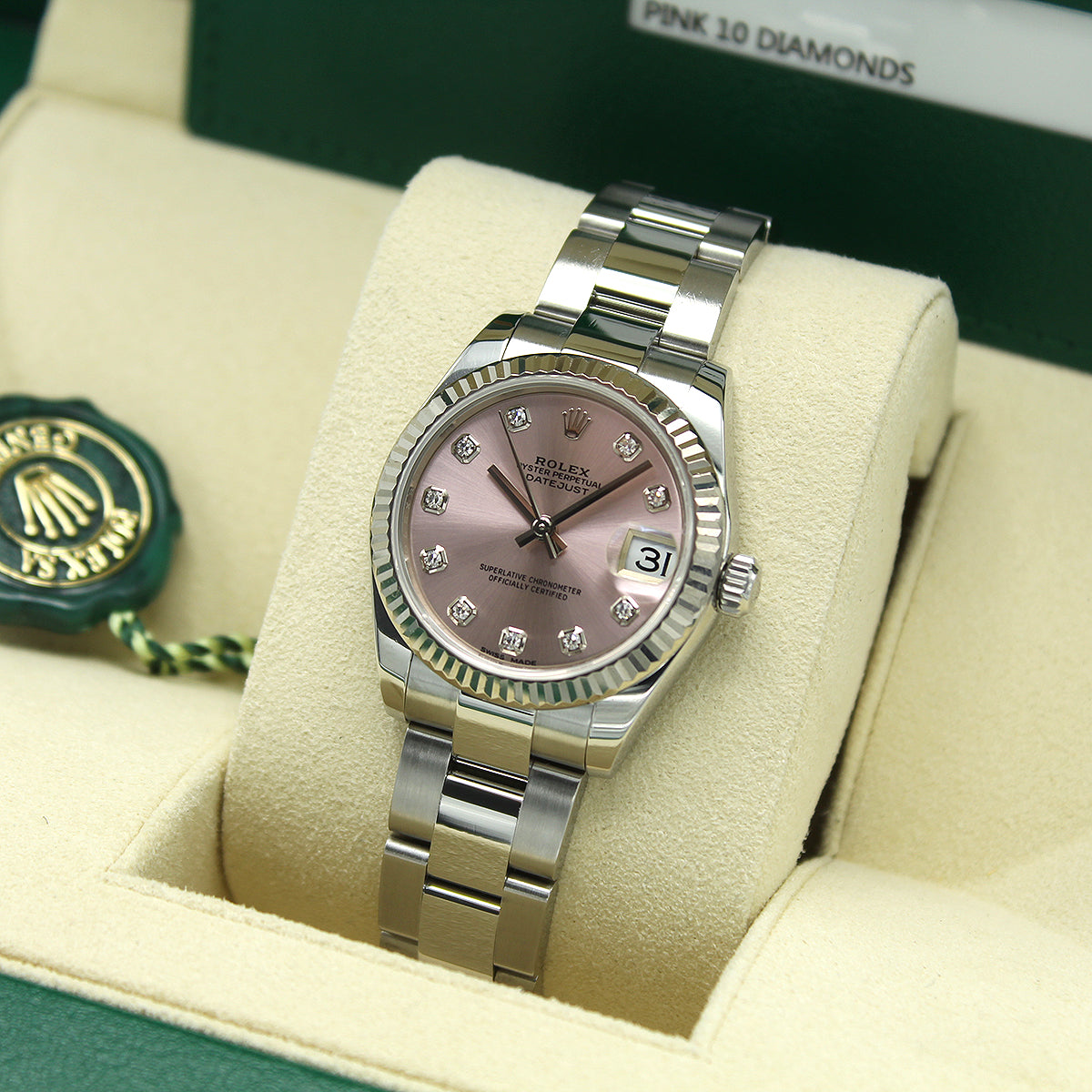 Datejust 31mm Midi 178274 (Pink Diamond Dial) Oyster