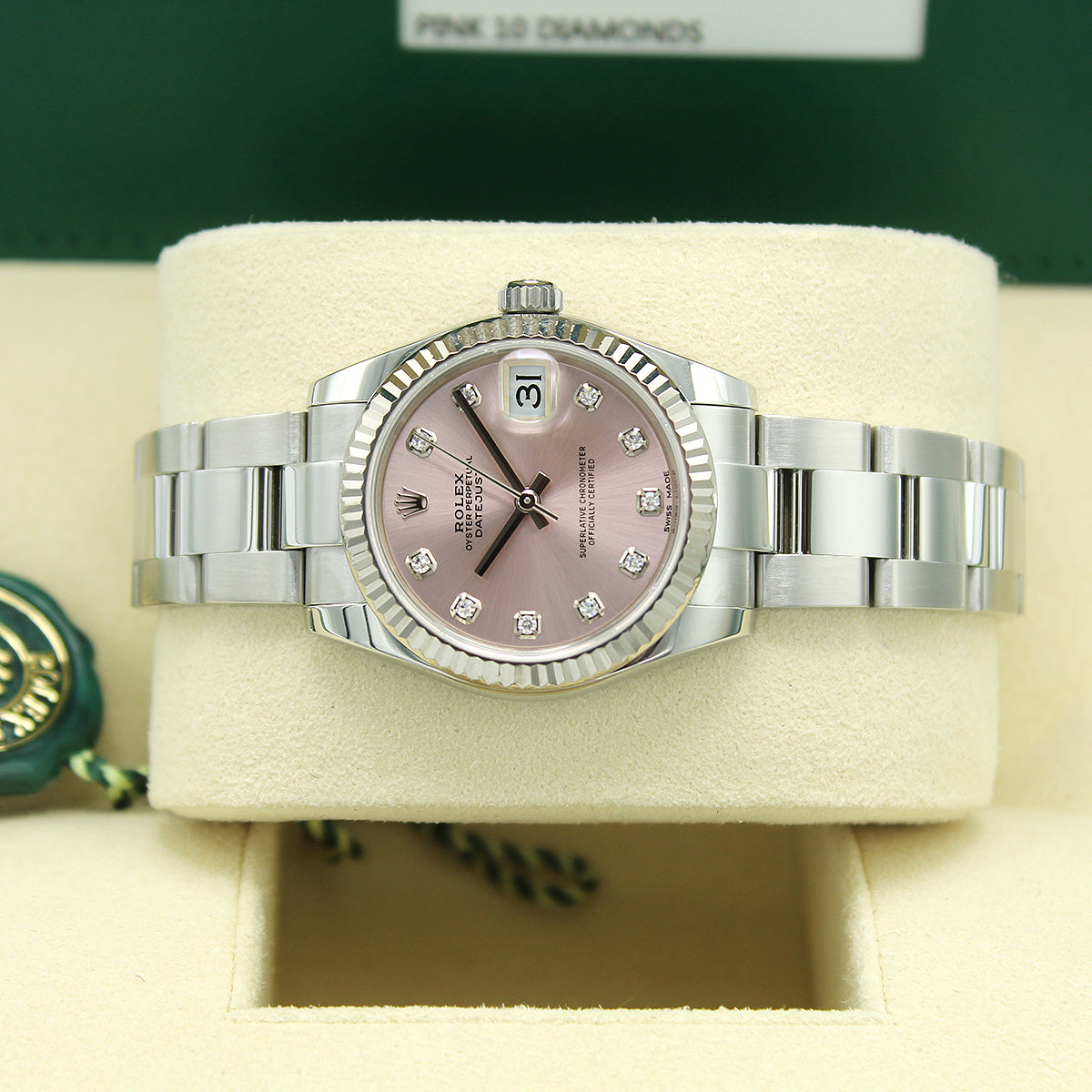 Datejust 31mm Midi 178274 (Pink Diamond Dial) Oyster