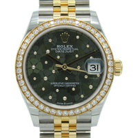 Datejust 31 Midi 278383RBR (Olive Green Floral Diamond Dial)