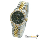 Datejust 31 Midi 278383RBR (Olive Green Floral Diamond Dial)