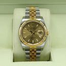 Datejust 36 116233 NOS Unworn Stickers (Champagne Baton Dial)