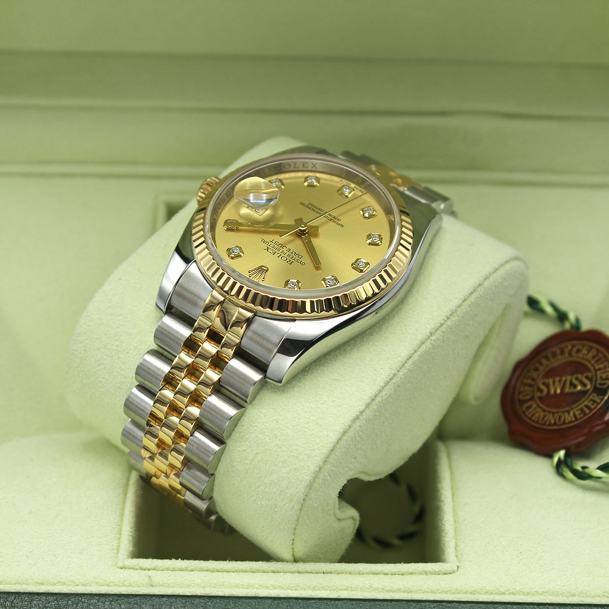Datejust 36 116233 (Champagne Diamond Dial)