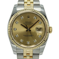 Datejust 36 116233 (Champagne Diamond Dial)