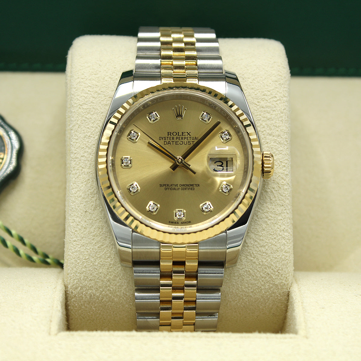 Datejust 36 116233 (Champagne Diamond Dial)