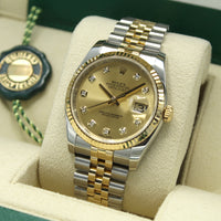 Datejust 36 116233 (Champagne Diamond Dial)