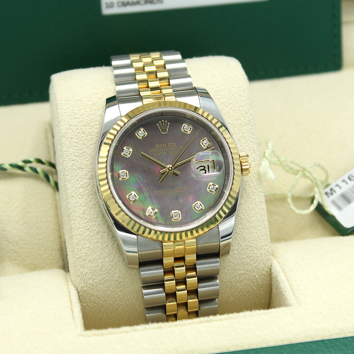 Datejust 36 116233 (Tahitian Mother of Pearl Diamond Dial)