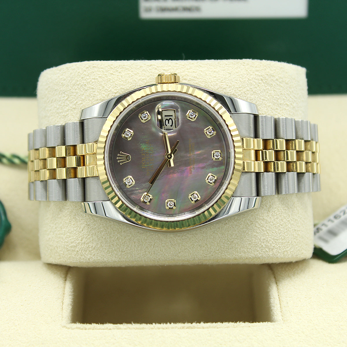 Datejust 36 116233 (Tahitian Mother of Pearl Diamond Dial)