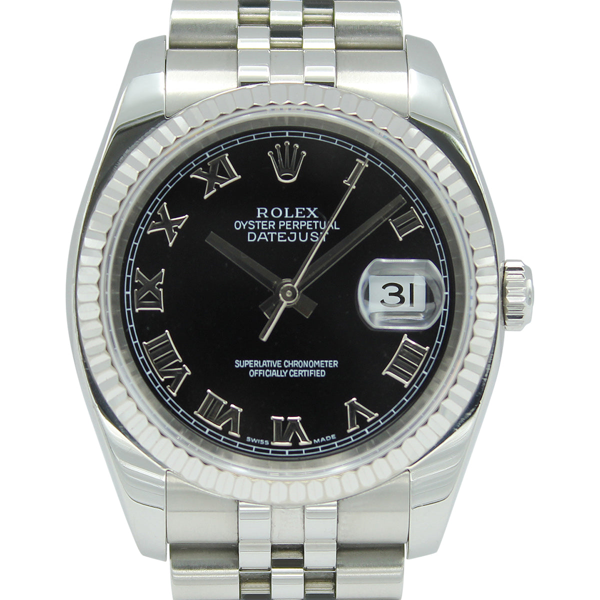 Datejust 36 116234 (Black Roman Numeral Dial)