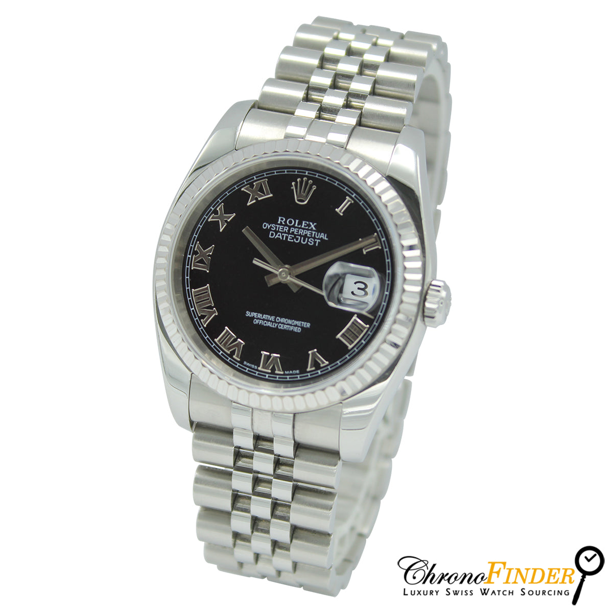 Datejust 36 116234 (Black Roman Numeral Dial)