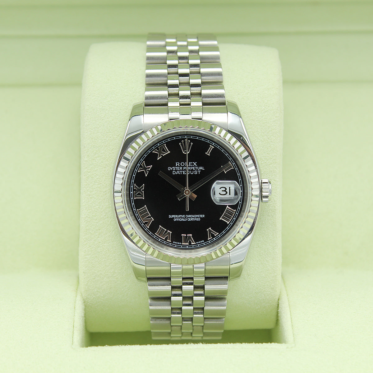 Datejust 36 116234 (Black Roman Numeral Dial)