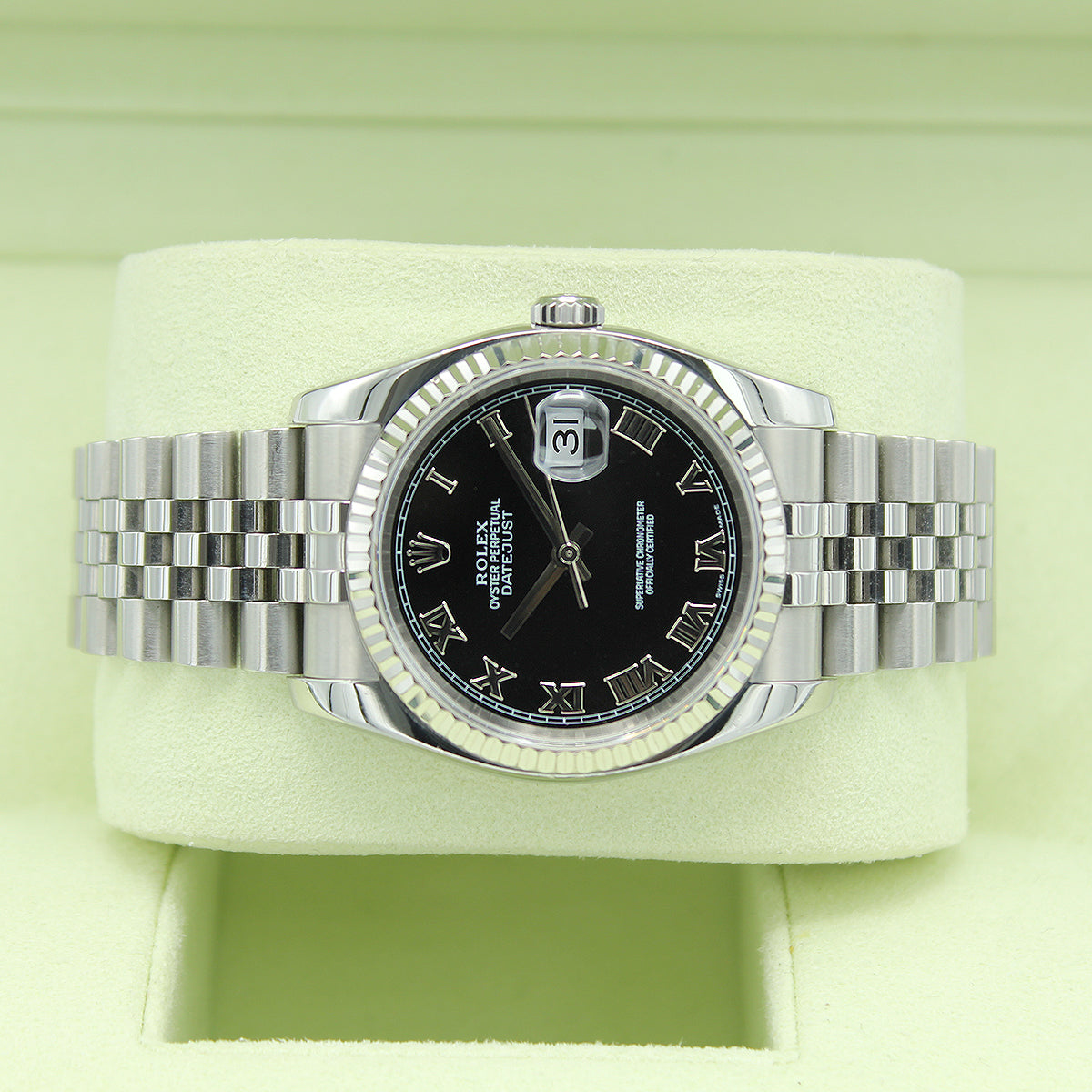 Datejust 36 116234 (Black Roman Numeral Dial)