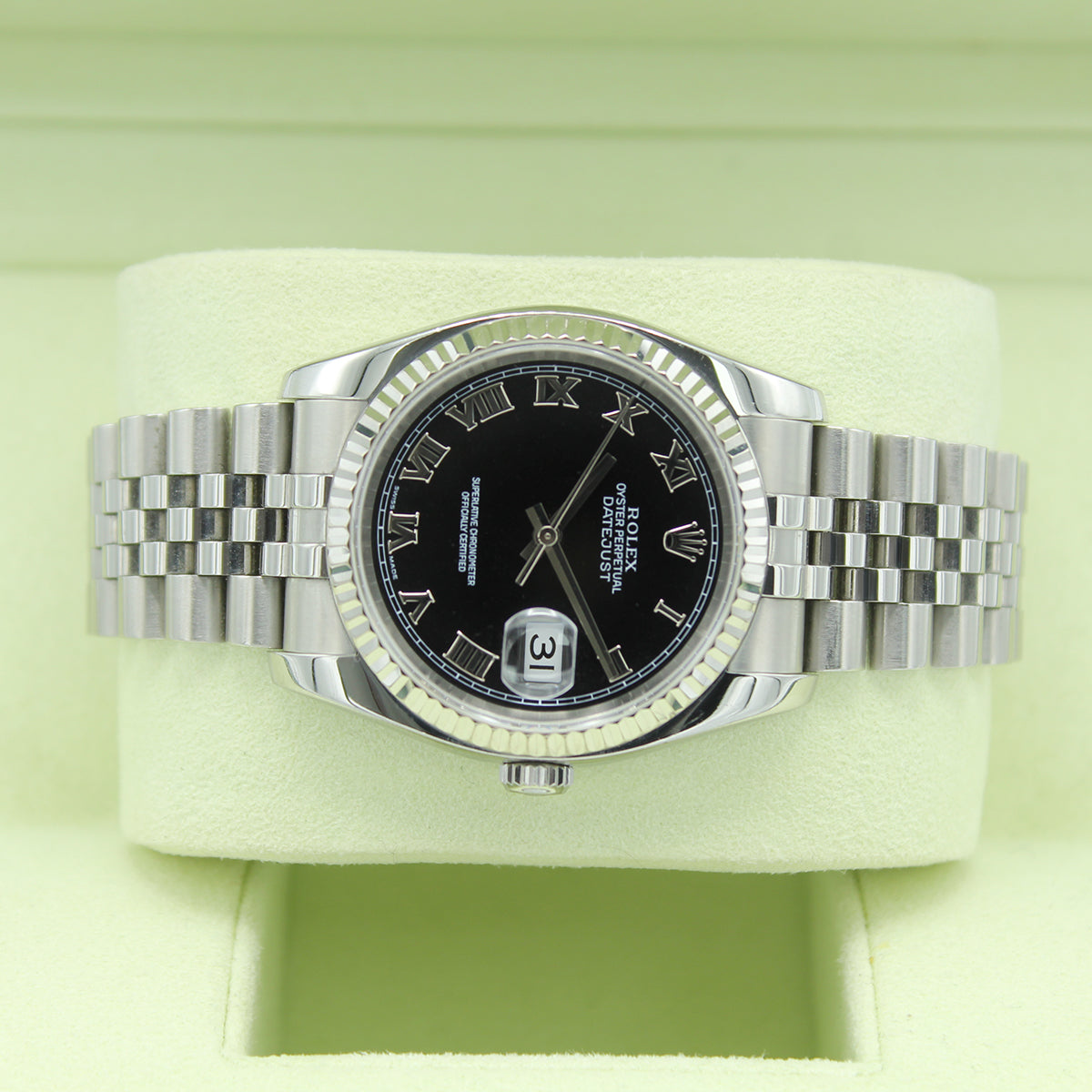 Datejust 36 116234 (Black Roman Numeral Dial)