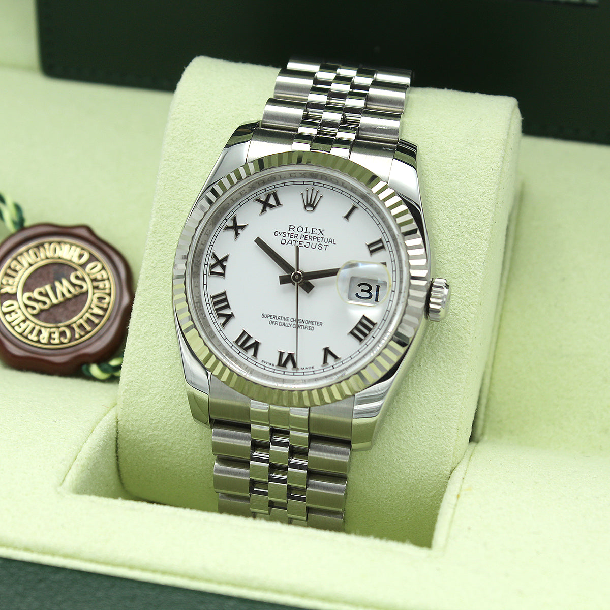 Datejust 36 116234 (White Roman Numeral Dial)