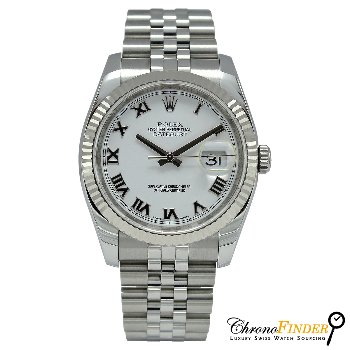 Datejust 36 116234 (White Roman Numeral Dial)